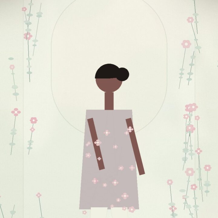 Editorial floral fashion campaign image